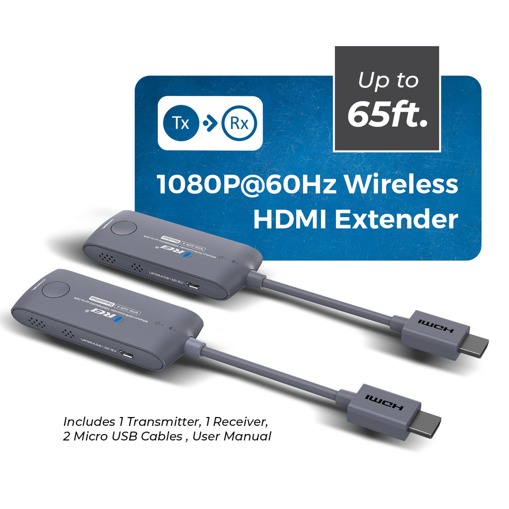 Wireless HDMI Extender Transmitter & Receiver Up to 1080p@60Hz - Upto 20M (WHD-66M-K)