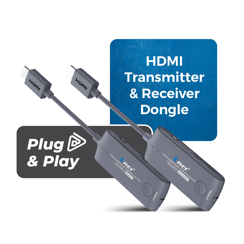 Wireless HDMI Extender Transmitter & Receiver Up to 1080p@60Hz - Upto 20M (WHD-66M-K)