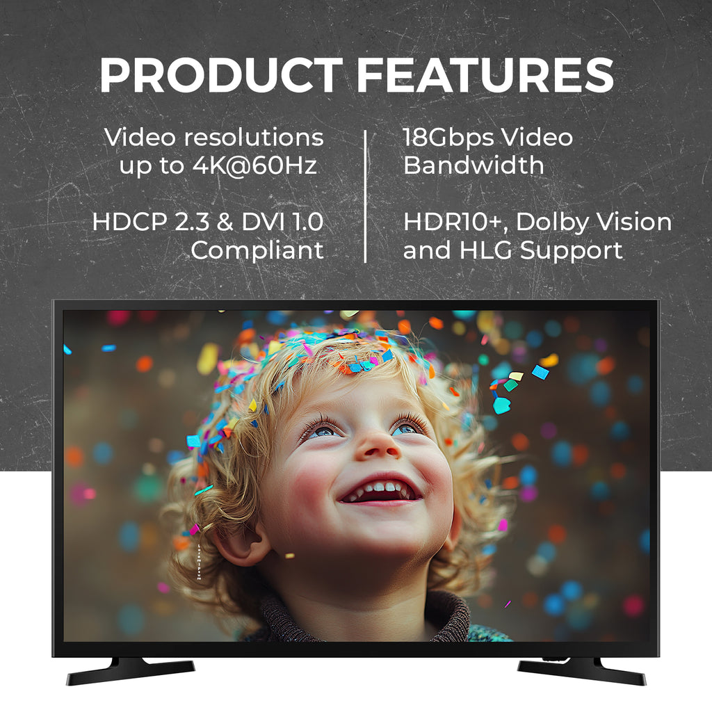 4K@60Hz 1x2 HDMI™ Splitter-UHDS-102