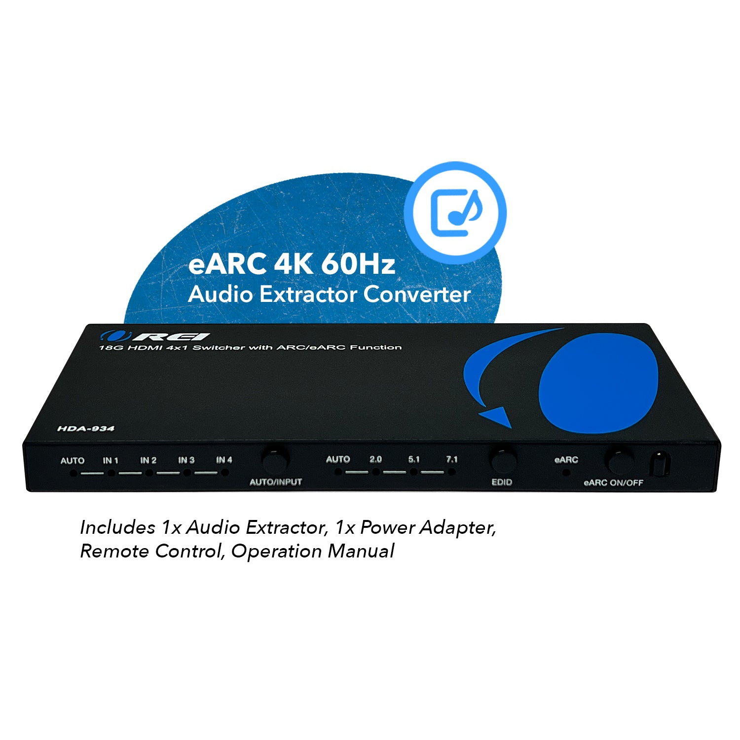 4K HDMI Audio and EDID management (HDA-934) | OREI
