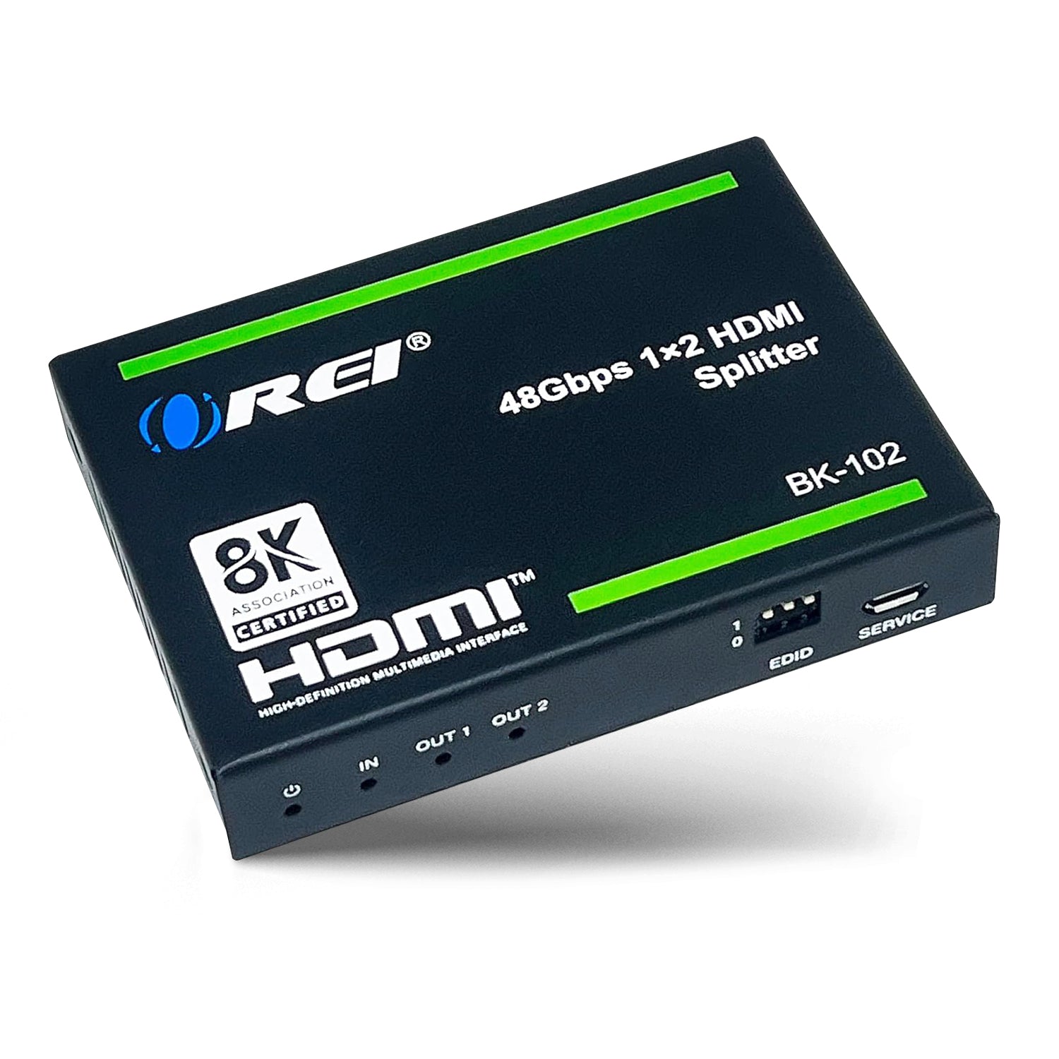 2x2 HDMI Splitter : 2-In 2-Out, UltraHD 8K, EDID (BK-22)