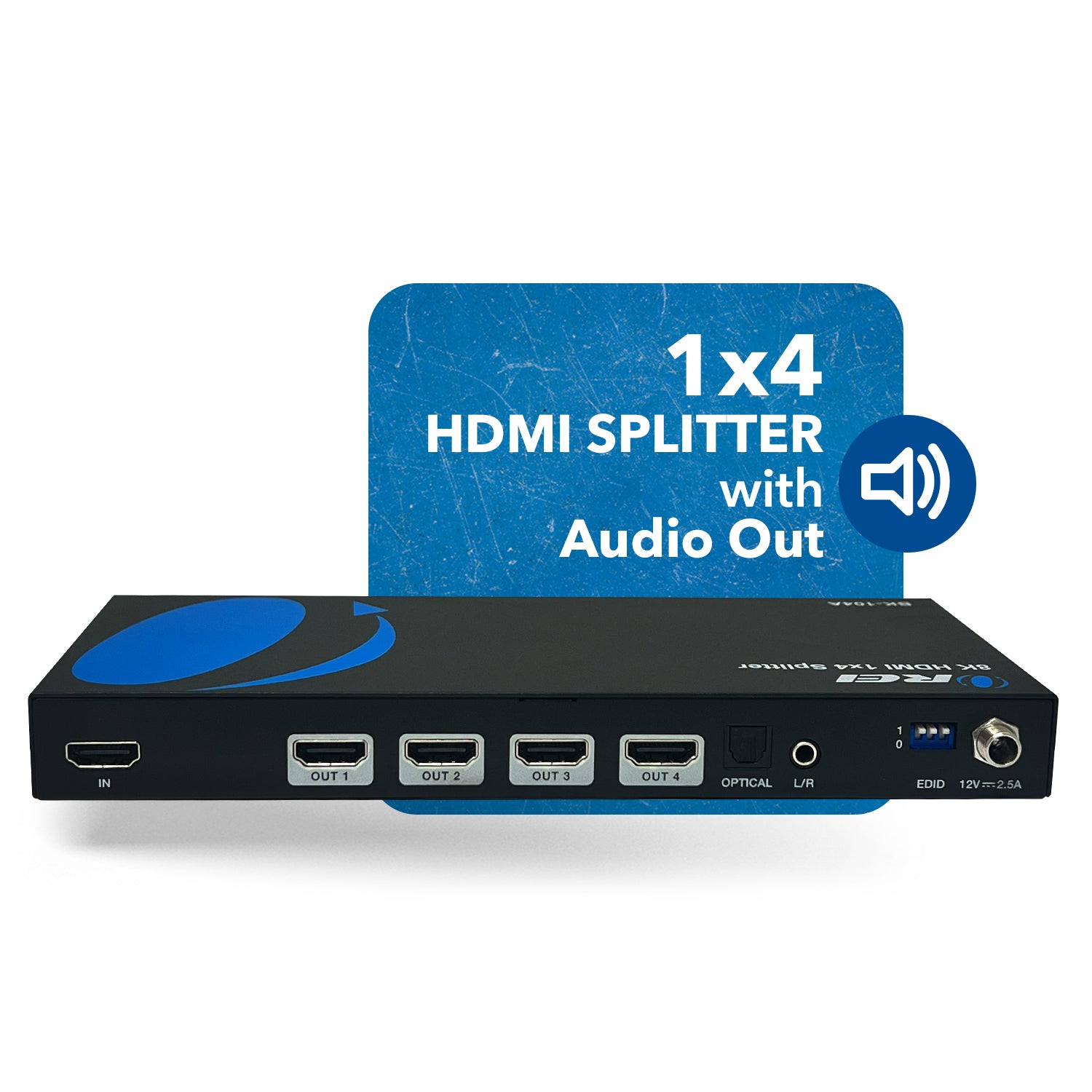 4K-HDR 1x4 Splitter with Audio Extractor (PRO-HDRsplit4P-Aud)