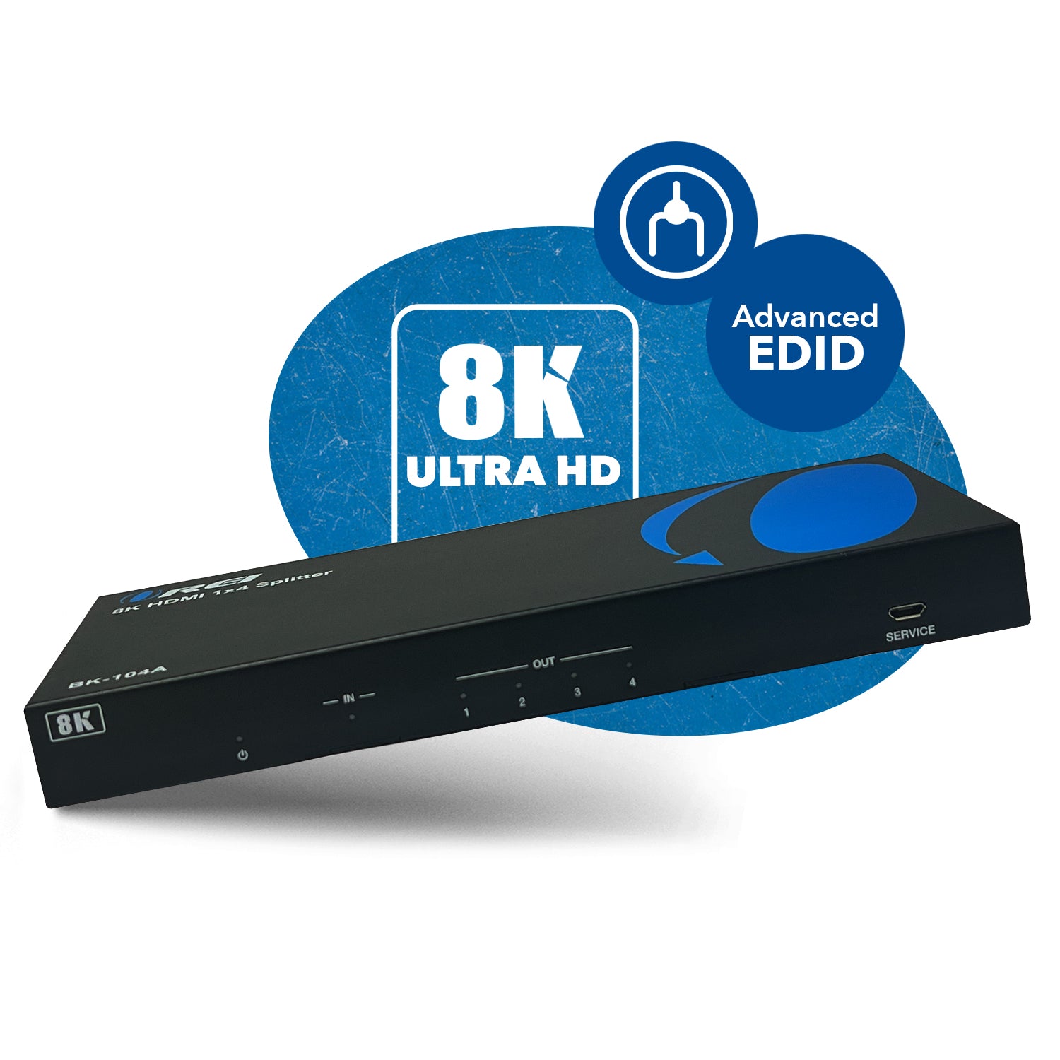  OREI Divisor HDMI 4K 1 en 2 salidas 4:4:4 de 8 bits - HDMI 2.0,  HDCP 2.2, 18 Gbps, 4K @ 60Hz Duplicador/Distribuidor HDMI UltaHD Escalador  de alta resolución 1x2 (UHDS-102C) : Electrónica