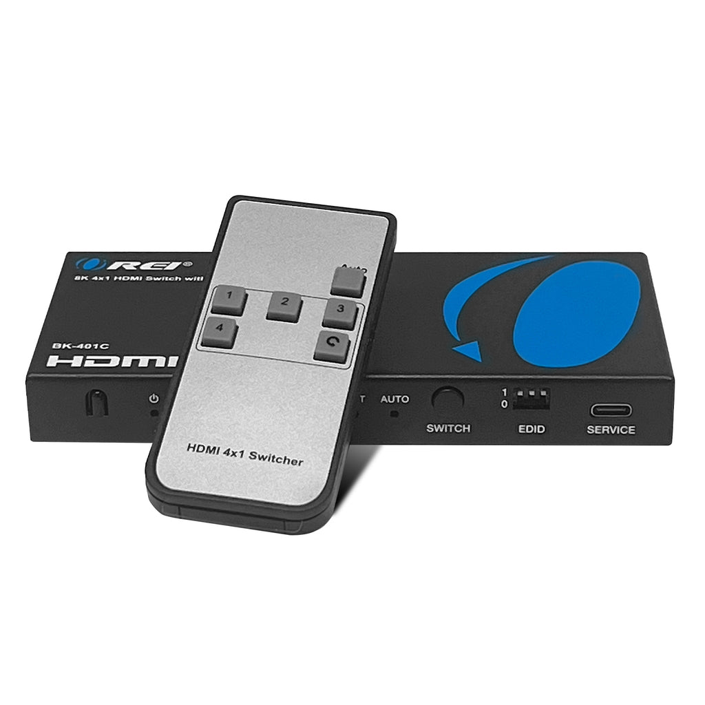 8K 4x1 HDMI Switch with USB C Input (BK-401C)