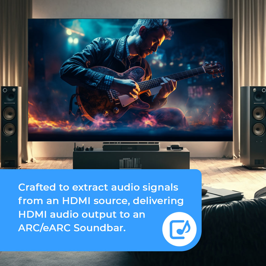 8K Audio Extractor with ARC/eARC output for Dolby Atmos and DTS: X (BK-929)