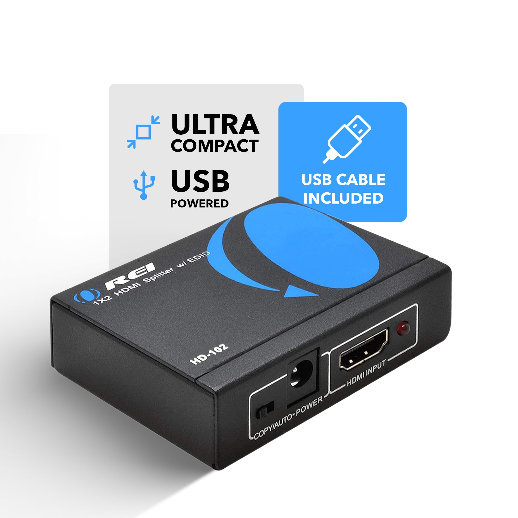 Dual-Port HDMI Splitter | 1 Input / 2 Output | 4K at 30Hz | Great for Game  Consoles, DVD Players and More