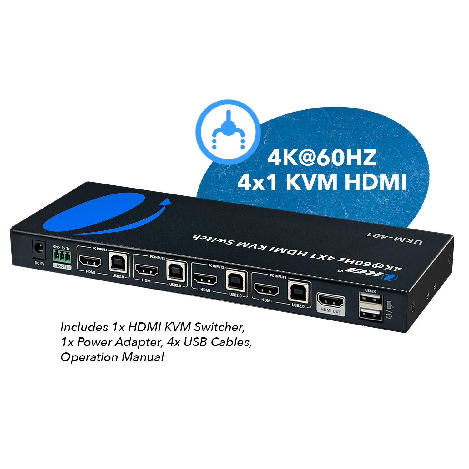 IOGEAR - GCS62HU - 2-Port Cable KVM Switch with HDMI Connections