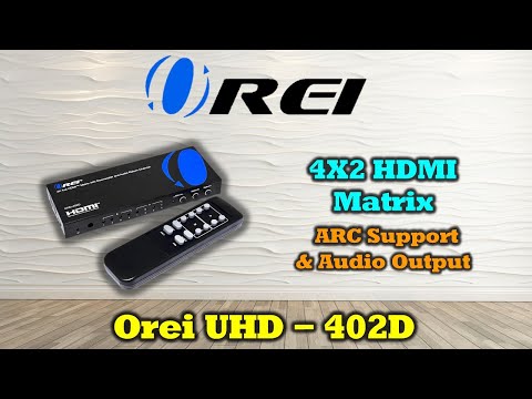 4K 4x2 HDMI Matrix Switch With ARC Audio Extraction, HDR & Downscaling (UHD-402D)