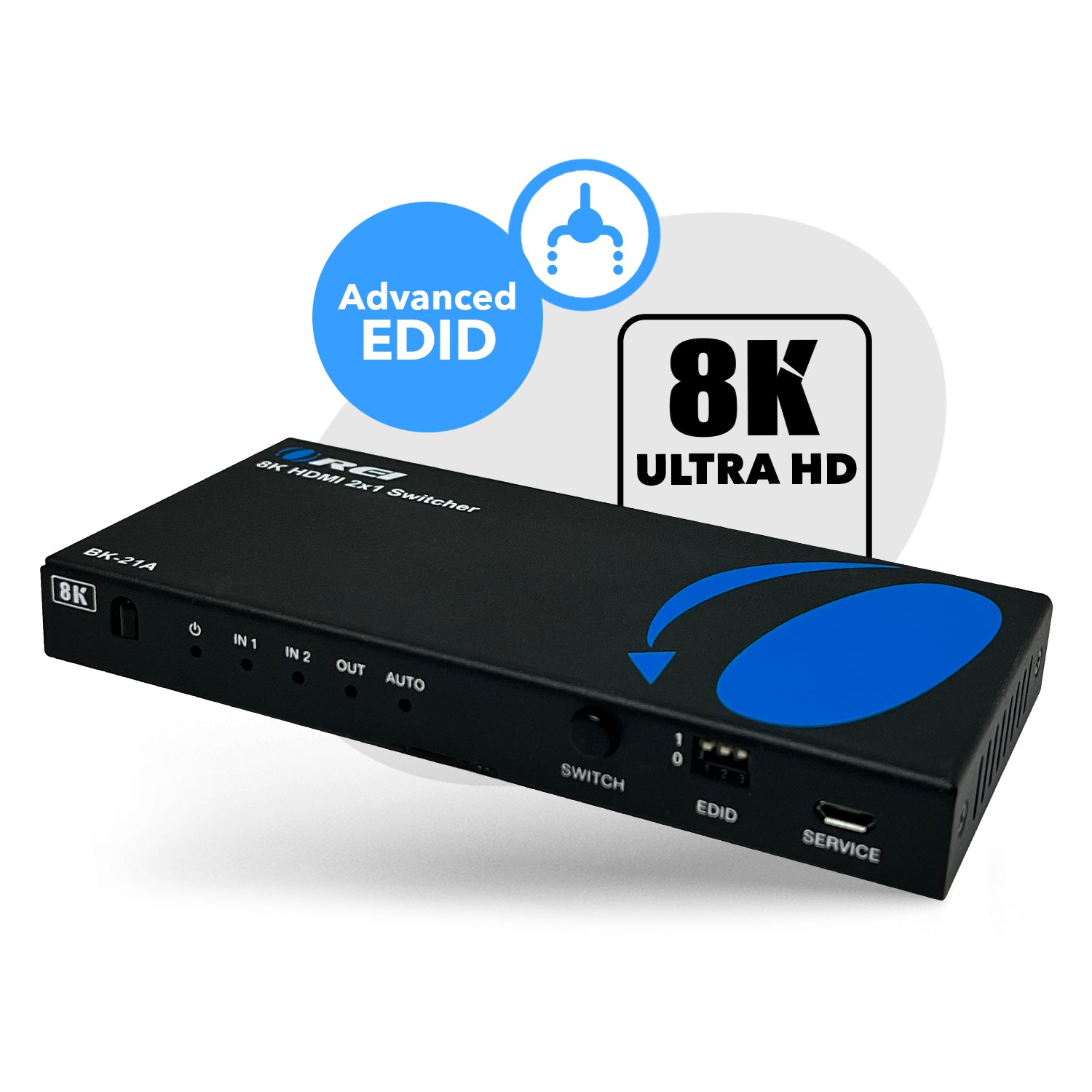 HDMI Switch 3 in 1 Out 8K HDMI Switcher Splitter, 8K 60Hz HDMI Switch with  3.9