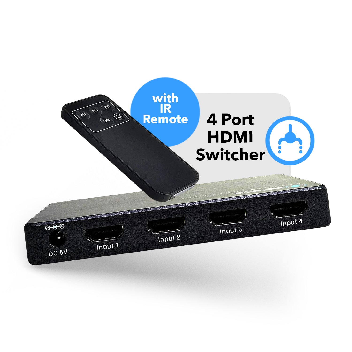4 Port HDMI 2.0 switch with Audio