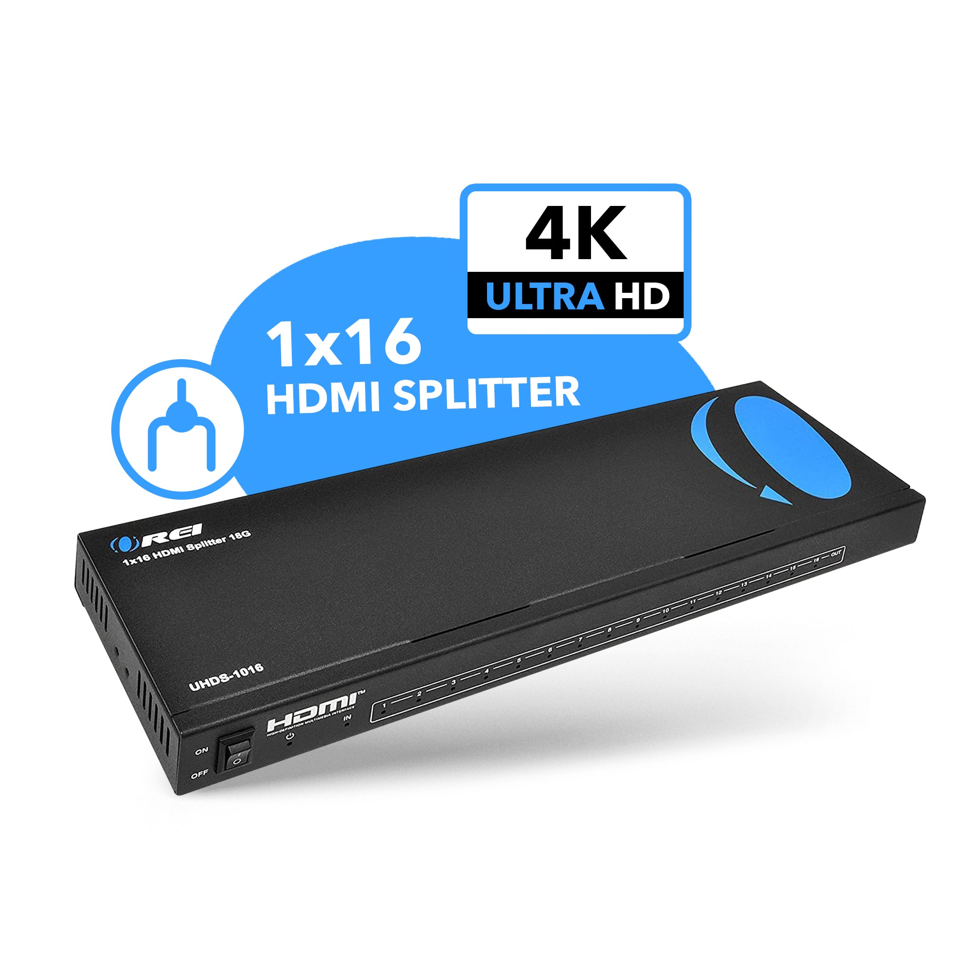 HDMI-SPLITTER-16-4K - Multiplicateur de signal HDMI, 1 entrée HDMI