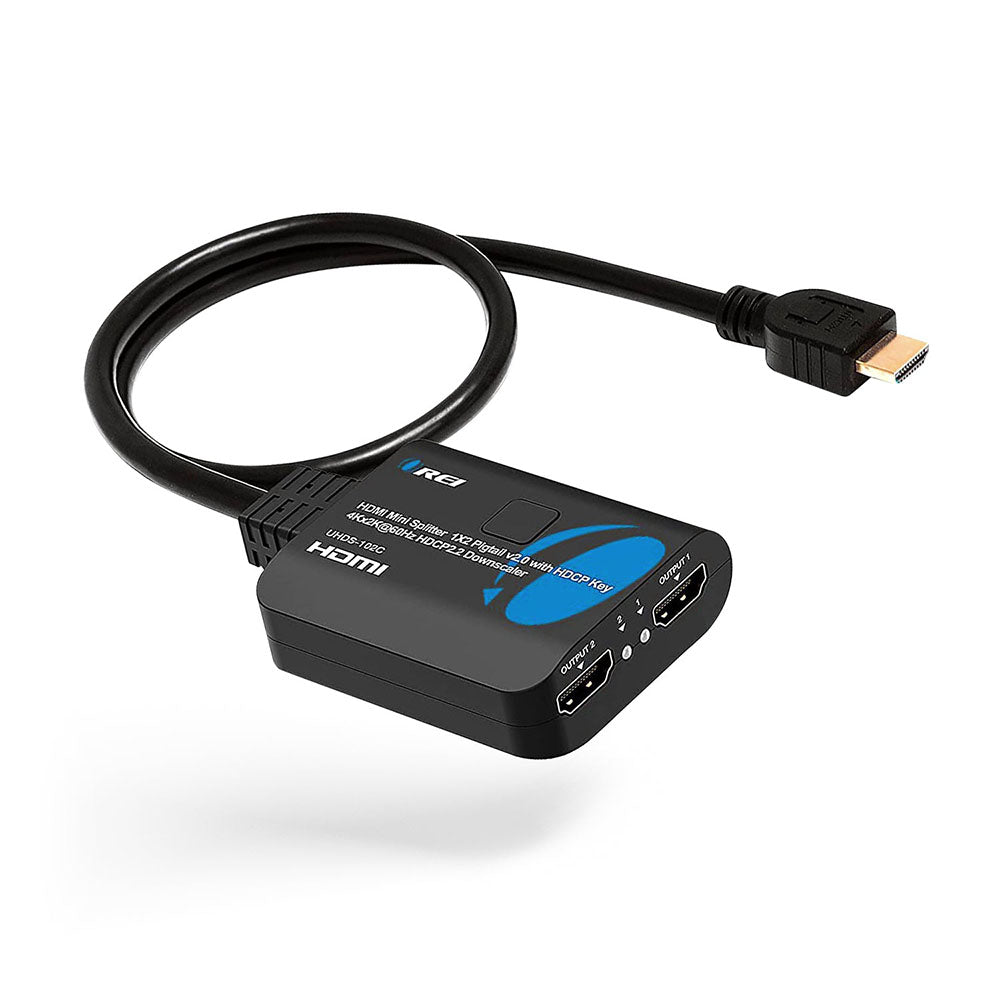  HDMI Splitter with HD HDMI Cable, 1 in 2 Out 4K HDMI